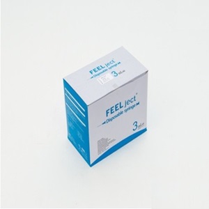 필텍)일회용주사기(Syringe) 3cc 23G 1inch  / 1통(100개)