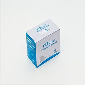 필텍)일회용주사기(Syringe) 3cc 23G 1inch  / 1통(100개)