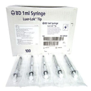 BD)락주사기(Luer-Lok Syringe) 50CC/1통(40개)