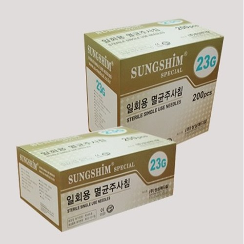성심)일회용주사침(Long Needle) 23G 100mm / 1통(200개)