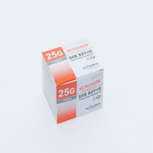 성심)일회용주사침(Long Needle) 25G 1INCH / 1통(100개)