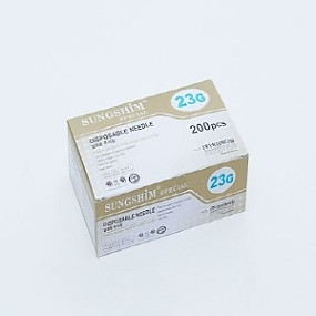 성심)일회용주사침(Long Needle) 23G 60mm / 1통(200개)