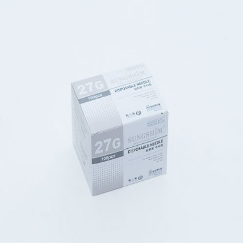 성심)일회용주사침(Needle) 27G 1/2INCH / 1통(100개)