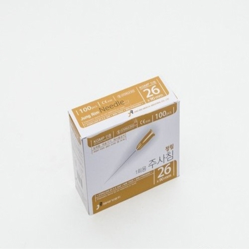 정림)일회용주사침(Long Needle) 26G 60mm / 1통(100개)