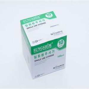 성심)일회용주사기(Syringe) 10cc 21G 1-1 4INCH/ 1통(100개)