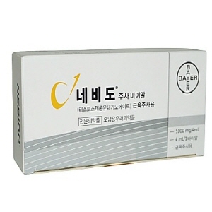 바이엘코리아)(비급여)네비도주사바이알 4ml / 1통(1V)
