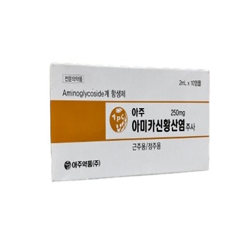 아주약품)(급여)아주아미카신황산염주 250mg 2ml / 1통(10A)