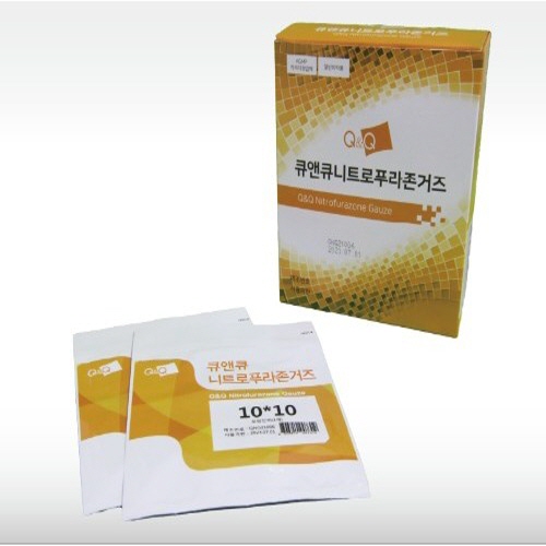큐앤큐팜)(비급여)니트로푸라존거즈 10*10cm / 1통(20매)