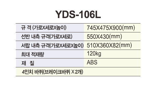 열린세상)다용도카트(NEW UTILITY CARTS) YDS-106L