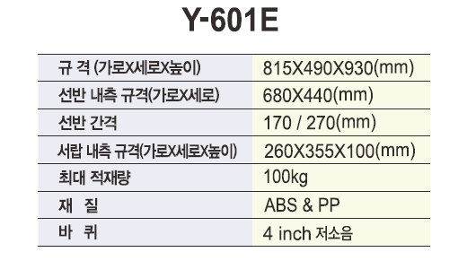 열린세상)다용도카트(NEW UTILITY CARTS) Y-601E