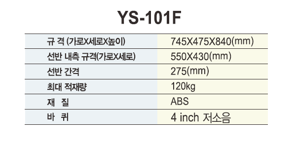 열린세상)다용도카트(NEW UTILITY CARTS) YS-101F