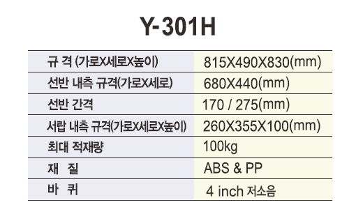 열린세상)다용도카트(NEW UTILITY CARTS) Y-301H