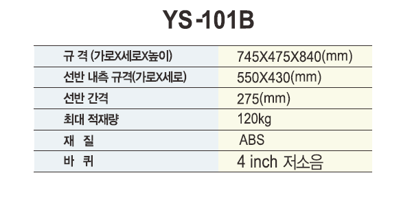 열린세상)다용도카트(NEW UTILITY CARTS) YS-101B