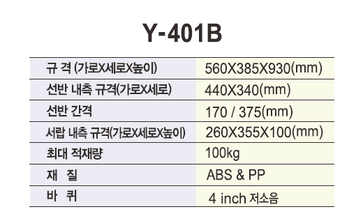 열린세상)다용도카트(NEW UTILITY CARTS) Y-401B
