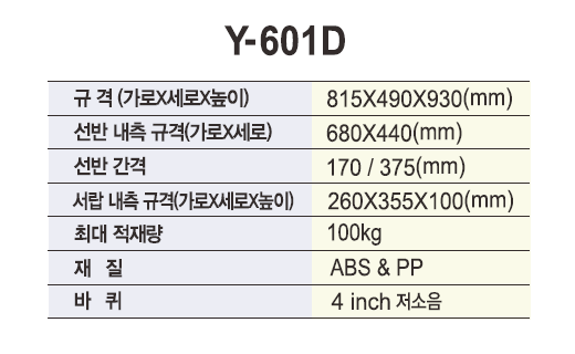 열린세상)다용도카트(NEW UTILITY CARTS) Y-601D