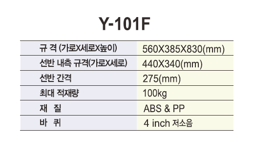 열린세상)드레싱카 (PVC) Y-101F